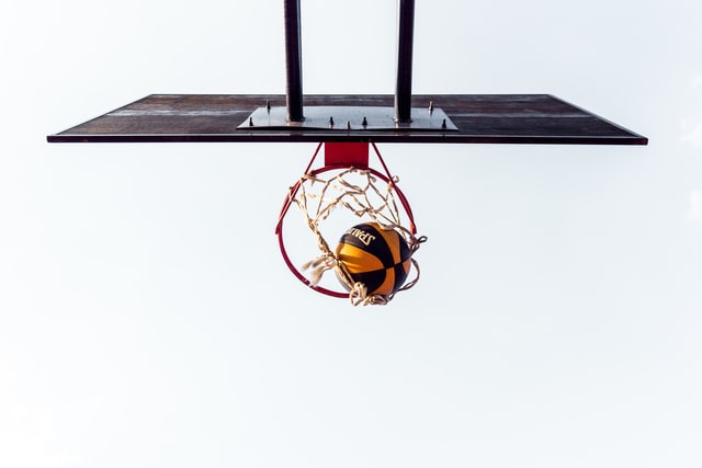 The basketball goal represents the purpose of the message.